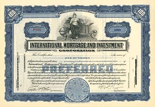 International Mortgage and Investment Corporation-Hisse Senedi Sertifikası