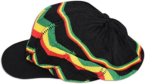 JLGUSA Rasta Jamaika Reggae Çoklu Tasarımlar ve Renkler Dreadlocks Kapaklar Tam Şapkalar Kökler