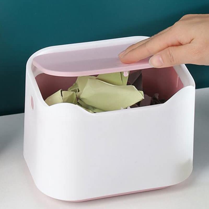 BKDFD Plastik Mini çöp kutuları Ev Masaüstü Temizleme çöp sepeti Masa çöp tenekesi Ofis Malzemeleri Küçük Çöp Kutuları
