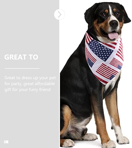 Homoyoyo ABD Giyim Köpek Bandana Pet Üçgen Önlükler Bağımsızlık Günü Kostüm 4 Temmuz Pet Yaka Polyester Köpek Atkılar