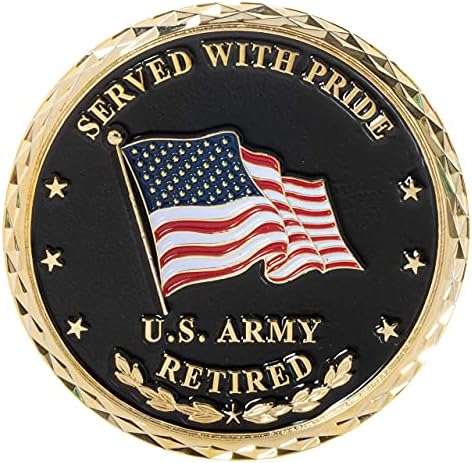 Amerika Birleşik Devletleri Ordusu Emekli Pride Challenge Coin ve Mavi Kadife Teşhir Kutusu ile Hizmet Verdi