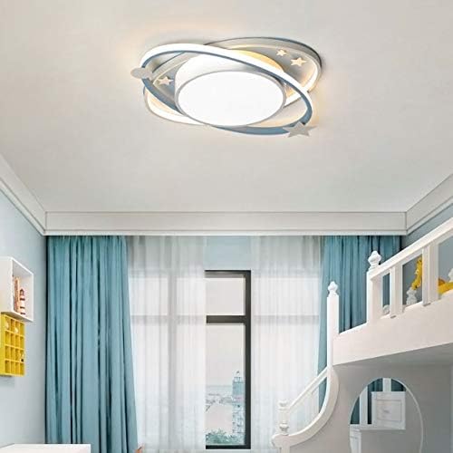 ZHUHW karikatür kreş çocuk tavan lambası Oval mavi yaratıcı kişilik lamba çocuk odası için kız erkek yatak odası ışık