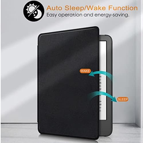 6 Tamamen Yeni Kindle (11. Nesil 2022 Sürümü) için İnce Kılıf, Otomatik Uyandırma / Uyku Özellikli Renkli PU Deri