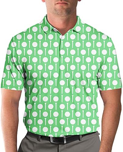 Komik Golf polo gömlekler Erkekler için, Serin polo gömlekler Kısa Kollu Golfçüler için, Hawaii polo gömlekler Golf