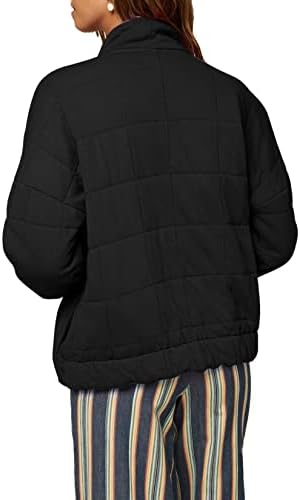 XYDaXın Ceket Kadın Fermuarlı Kışlık Mont Kadınlar için Rahat Ceket