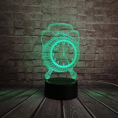 XDG Retro Moda çalar saat Tarzı Oyuncak Dekoratif 3D USB Lamba Renkli rgb LED ampul Masa Masa Gece Lambası Ev Yenilik