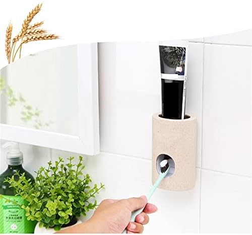 Tüp Sıkma Yardımcıları, Otomatik Diş Macunu Dağıtıcı Toz Geçirmez Diş Fırçası Tutucu Duvar Montaj Standı Banyo Aksesuarları