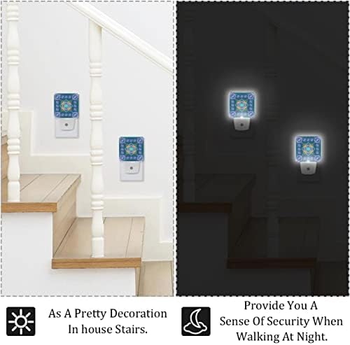 RODAILYCAY LED Otomatik Alacakaranlıktan Şafağa Sensör Lambası, Banyo, Yatak Odası, Çocuk Odası, Koridor, Merdiven,