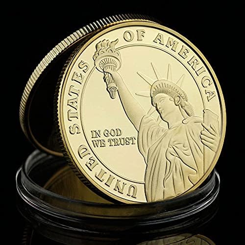 Onur madalyası Mücadelesi Coin Tanrı'ya Güveniyoruz ABD Liberty Cllection Sourvenir özgürlük heykeli Altın Kaplama