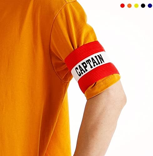 PATİKİL Kaptanın Kol Bandı, Futbol Takımı Antrenmanı için 2'li Elastik Kol Bandı, Mavi Siyah Kırmızı