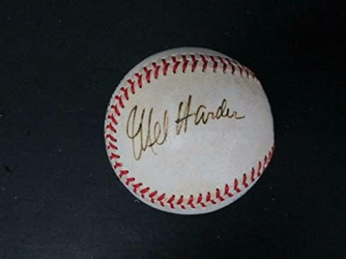 Mel Harder İmzalı Beyzbol İmzası Otomatik PSA / DNA AK24815 - İmzalı Beyzbol Topları
