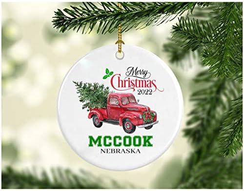 Noel Dekorasyon Ağacı Mutlu Noeller 2022 McCook Nebraska Süsleme Komik Hediye Bir Aile olarak Noel Tatili Yeni Evimizde