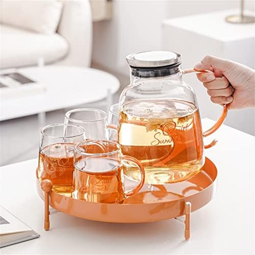 CXDTBH İskandinav cam çay seti su bardağı bardak ev su seti oturma odası içme suyu çay bardağı su ısıtıcısı komple