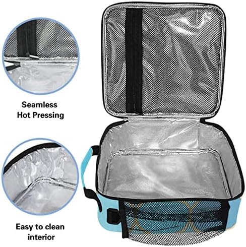 ZZXXB İslam Pencere ızgara Yalıtımlı Öğle Yemeği Çantası Kutusu Kullanımlık Termal Soğutucu Çanta Tote Açık Seyahat