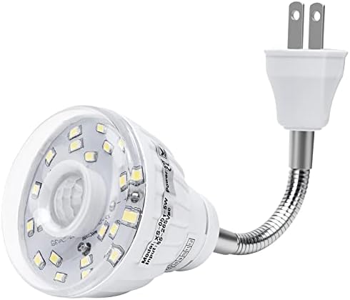 DEKELIY Plug ın Hareket Sensörü Gece Lambası Kapalı, AC Çıkışı için PIR Kızılötesi Hareketle Etkinleştirilen LED Gece