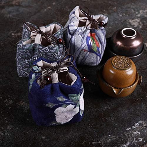 TOPBATHY Seyahat Kılıfı Organizatör Çanta Çin Kung Fu Çay Teaware saklama çantası Taşınabilir Seyahat Kung Fu çay