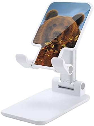Kahverengi Ayı Ayarlanabilir Cep telefon standı Katlanabilir Taşınabilir Tablet Tutucu Ofis Seyahat için Çiftlik Evi