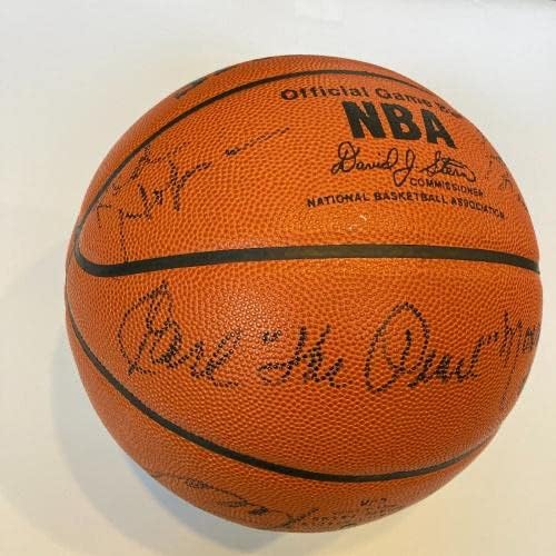 1972-73 New York Knicks NBA Şampiyonları Takımı NBA Maçı Basketbolu İmzaladı JSA COA İmzalı Basketbollar