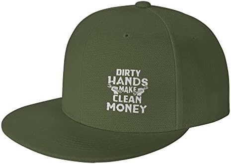 Kirli eller temiz para kazanmak şapka ayarlanabilir düz fatura şapka beyzbol şapkası erkekler kadınlar için