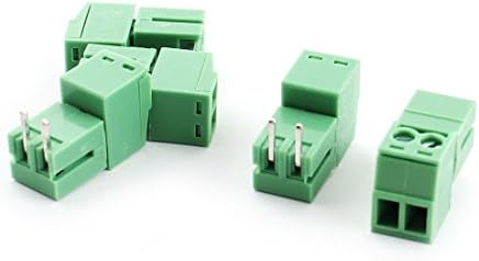 Aexit 5 pairs Yeşil Ses ve Video Aksesuarları KF2EDG 3.81 mm 2 P Vida takılabilir bağlantı kutusu Konnektörler ve