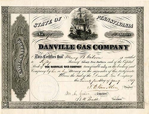 Danville Gaz A. Ş. - Stok Sertifikası