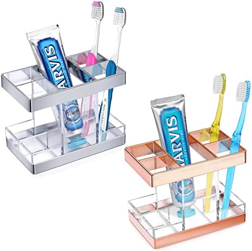 Banyolar için Chıntu Diş Fırçası Tutucuları - Elektrikli Diş Fırçalama Tutucusu Rustik Çiftlik Evi Banyo Tezgahı için