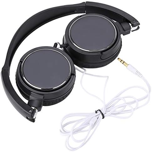 01 Katlanabilir Kablolu Kulaklık, Stereo HiFi Kompakt Aşırı Kulaklıklar,Tüm Harici LİNE-in Ses Girişini Destekler,TF