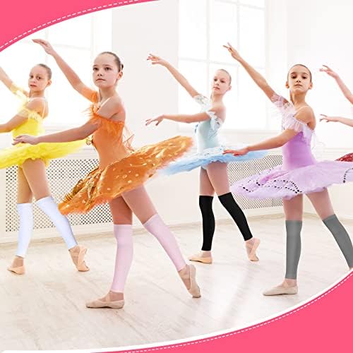 4 Pairs Çocuklar Kış dans bacak ısıtıcıları Kızlar bacak ısıtıcıları Bale Renkli Bale Aksesuarları Kızlar için Yürümeye