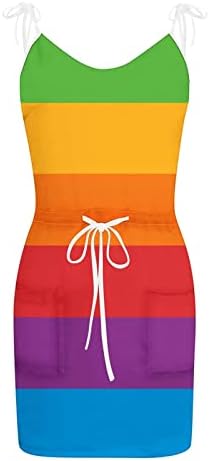 Fragarn Plaj Kıyafeti Kadınlar için, kadın Rahat Moda V Boyun Kravat Baskı Yüksek Bel Askı Elbise