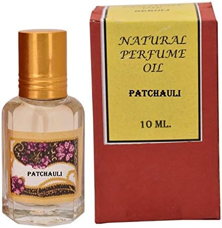 Doğal Parfüm Yağı Attar Hint Parfümü Ittar Alkolsüz 10ml (Paçuli) - kırmızı