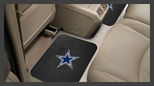 Fanmats Dallas Cowboys Arabalar, SUV, Pikaplar için 4 Araba Paspası Seti-Tüm Hava Koşullarına Karşı Teknoloji Koruması,