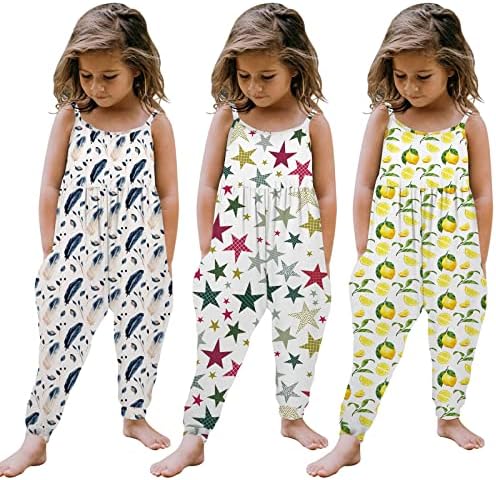 CJHDYM 1-6T Bebek Kız Romper Çocuk giyim Moda Yaz Kolsuz Backless Sling Tulum Çiçek Tulum Tulum