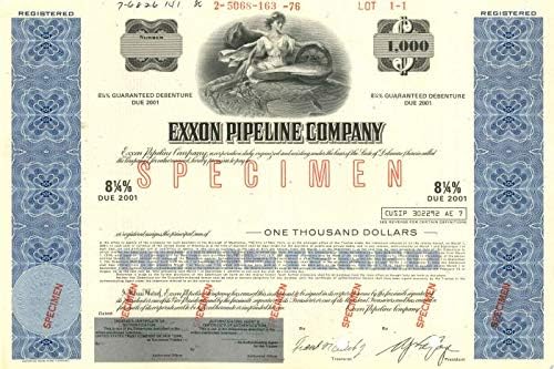 Exxon Boru Hattı A. Ş. - 1000 Dolarlık Tahvil