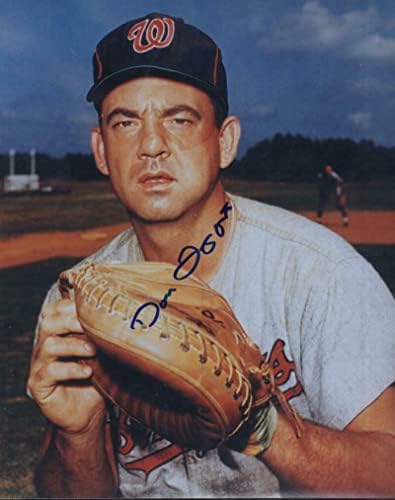 Don Leppert Washington Senatörleri, Coa İmzalı MLB Fotoğrafları ile İmzalı 8x10 Fotoğraf İmzaladı