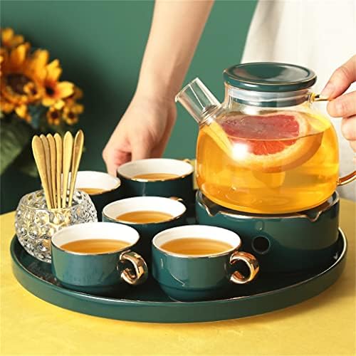 N / A kahve fincan seti Avrupa seramik fincan seti İngilizce ikindi çayı çay seti çiçek demlik (Renk: A, boyut: resim
