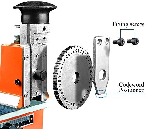 Manuel Tabela Metal Etiket Damgalama Yazıcı Makinesi Metal İşaretleme Makinesi (No. 2. 5 Kod Sözcüğü Plakası)