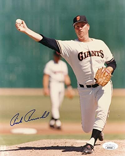 Rick Reuschel San Francisco Giants İmzalı / İmzalı 8x10 Fotoğraf JSA 159116-İmzalı MLB Fotoğrafları