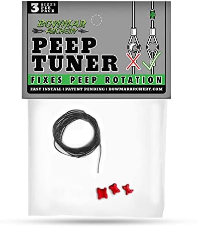 Bowmar Okçuluk Peep Tuner, Okçuluk ve Yay Aksesuarları, Herhangi Bir Yay İpi Üzerinde Çalışır, Peep Rotasyonunu Düzeltir,