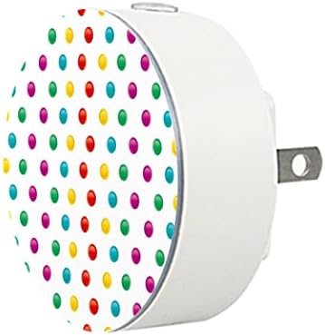 2 Paket Plug-in Gece Lambası LED Gece Lambası Alacakaranlıktan Şafağa Sensörü Çocuk Odası, Kreş, Mutfak, Koridor Renkli