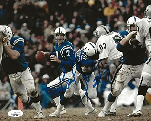 Bert Jones imzalı Baltimore Colts 8x10 fotoğraf imzalı 4 JSA İmzalı NFL Fotoğrafı