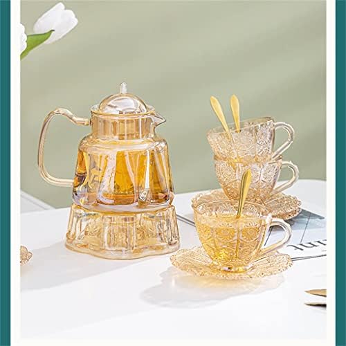 ZLXDP öğleden sonra çay çay seti Seti Çiçek demlik fincan ingilizce mum ısıtma meyve demlik cam İskandinav tarzı hediyeler