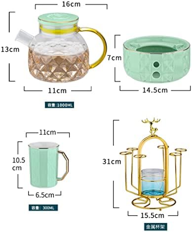 ZLXDP Su Bardağı Seti Öğleden Sonra Çay çay seti Su Seti Ev Oturma Odası İskandinav Seramik çay bardağı Çiçek Demlik