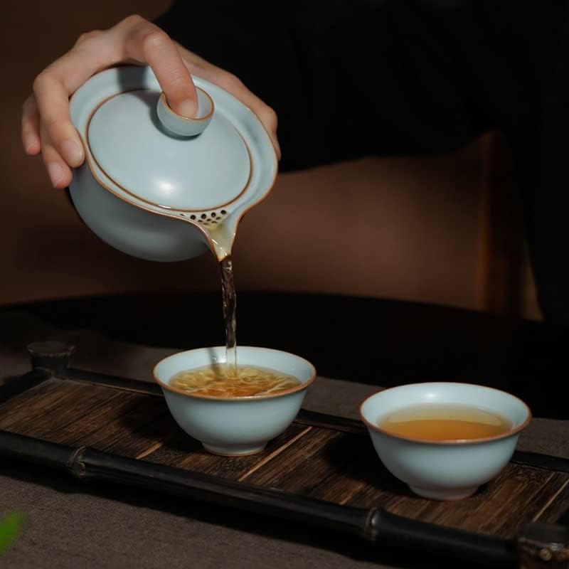 Çaydanlıklar Seyahat Çay Seti Açık Taşınabilir Sizin Porselen El Kavramak Gezdirilir Seramik Hediye Kutuları