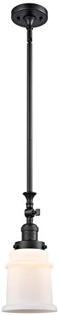 Yenilikler 206-BK-G181 1 Hafif Mini Sarkıt, Mat Siyah