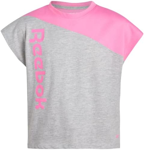 Reebok Kız çocuk tişörtü - 2'li Paket Kısa Kollu Moda Tişört Çocuk Giyim Çoklu Paket