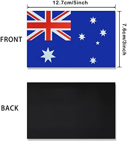 JBCD Avustralya Avustralya Bayrağı Mıknatıs Çıkartması - Araba SUV Kamyon için (3 Paket, 3x5 İnç)