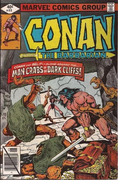 Barbar Conan 99 VG; Marvel çizgi romanı / İnsan Yengeçleri