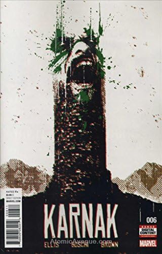 Karnak 6 VF / NM; Marvel çizgi romanı / Warren Ellis Inhumans'ın yan ürünü
