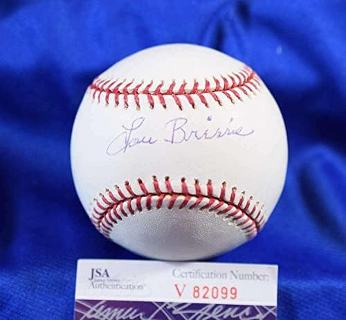 Lou Brissie JSA Coa İmzalı Major League OML İmzalı Beyzbol-İmzalı Beyzbol Topları