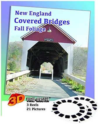 New England Kapalı Köprüler ve Sonbahar Yaprakları-Klasik ViewMaster - 3 Makaralı - Yeni